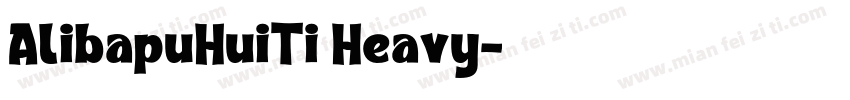 AlibapuHuiTi Heavy字体转换